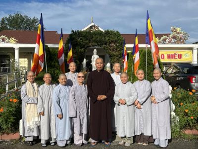Pictures of activities and souvenirs of the monks and nuns at the lower school: